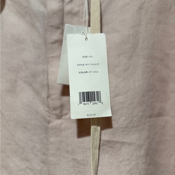 New Vince Lightweight Hemp Shorts 9” Pink Sz XXL Drawstring Costal Minimalist - Picture 5 of 10